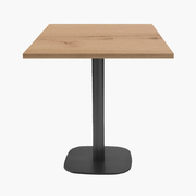 Photo 1 matériel référence RNDN77E2692W: Tables carrées 70x70cm pied noir - chene delano - Lot de 4 tables