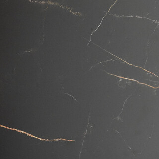 photo 2 tables carrées 70x70cm pied noir - marbre elite - lot de 4 tables
