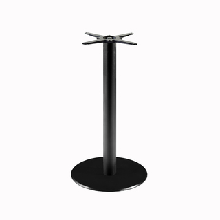 photo 3 tables rondes diametre 70cm pied noir - hipster bronze - lot de 4 tables