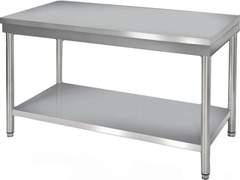 Photo 1 matériel référence TC570: Table inox démontable centrale 500 x 700 