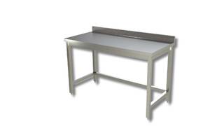 photo 1 table inox murale sans sous tablette 400 x 600 x 850 mm