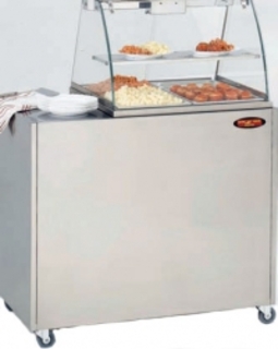 photo 1 vitrine chauffante bain-marie sur meuble