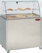 Photo 1 matériel référence VC1001ROMS3RO: Vitrine chauffante bain-marie sur meuble