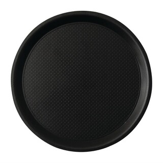 photo 1 plateau antidérapant roltex blackline rond 380mm noir