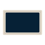 Photo 1 matériel référence DS083: Plateau de service en polyester Roltex GN 1/1 530x325mm bleu