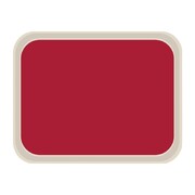 Photo 1 matériel référence DS087: Plateau de service en polyester Roltex America 460 x 360mm rouge