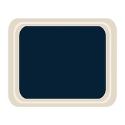 Photo 1 matériel référence DS089: Plateau de service en polyester Roltex Cafétéria 325 x 265mm bleu