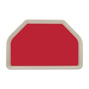 Photo 1 matériel référence DS093: Plateau de service en polyester Roltex Trapèze GN 500x325mm rouge