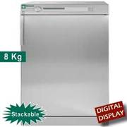 Sèche-linge inox-titanium , avec décharge 8 kg