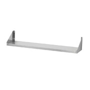 Photo 1 matériel référence PN103RM-: Étagère Murale Inox Simple sur Console Lg 1000 mm - PN 103