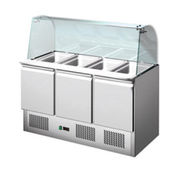 Saladette avec Vitrine Réfrigérée 3 portes