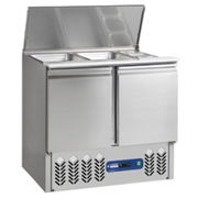 Saladette réfrigérée ventilée 2 portes GN1/1