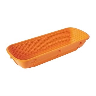 photo 1 panier de fermentation rectangulaire schneider orange 1kg