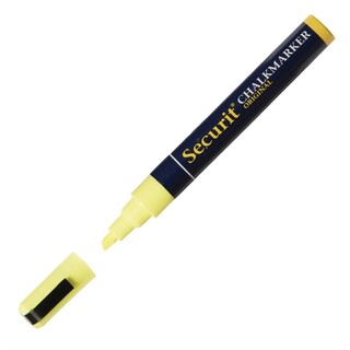 photo 1 marqueur craie 6mm securit jaune
