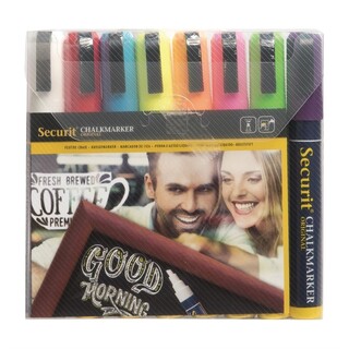 photo 1 feutres craie à encre liquide coloris assortis securit 6mm (lot de 8)