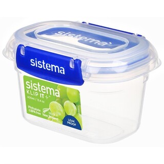 photo 2 boîte alimentaire rectangulaire sistema klip it plus 400ml