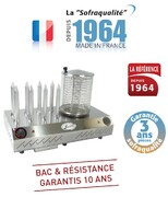 Photo 1 matériel référence 17082: Chauffe saucisses - gamme tradition - 8 plots