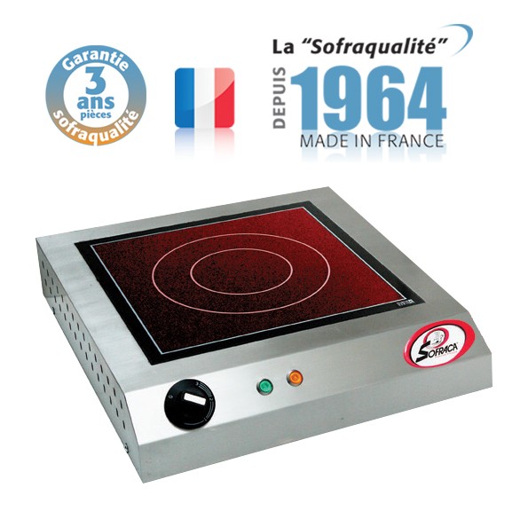 Réchaud vitrocéramique - 1 feu - 300 x 300 mm < Réchauds - Plaques de  cuisson