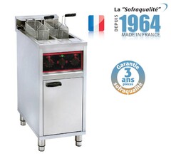 Photo 1 matériel référence 92224C: Friteuse électrique sur coffre - 2 x 10 litres