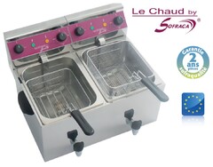 Photo 1 matériel référence ACF69N: Friteuse électrique de table - 2 x 8 litres