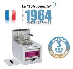 Photo 1 matériel référence FG12: Friteuse gaz modulaire à poser - 10 litres