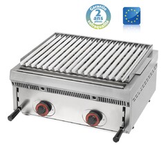 Photo 1 matériel référence PBI60: Wood steack grill gaz réglable - l 600 mm