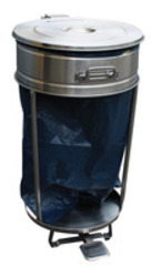 Support sac poubelle 110 L sur roues
