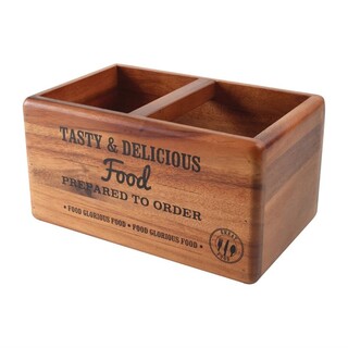 photo 1 rangement de table en acacia avec ardoise t&g woodware food glorious food