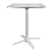Table carrée à plateau basculant inox Bolero 600mm