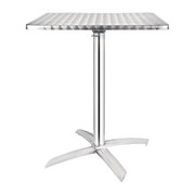 Table carrée à plateau basculant inox Bolero 600mm