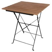 Table carrée pliante imitation bois