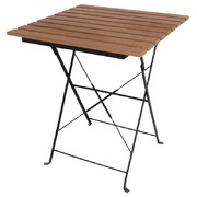 Table carrée pliante imitation bois