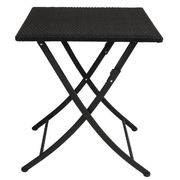 Table carrée pliante rotin PE