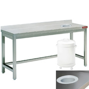 Table à débarrasser avec vide ordure ba