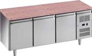 Table réfrigérée positive 3 portes prof. 800 GRANIT