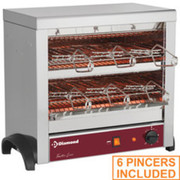 Toaster 6 pinces au quartz