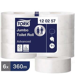 photo 2 papier toilette blanc jumbo tork