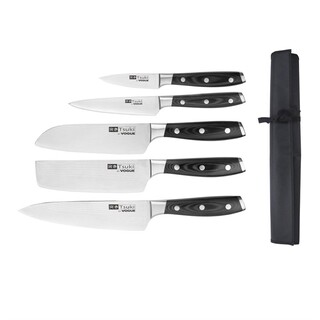 photo 1 ensemble de 5 couteaux japonais et étui vogue tsuki series 7