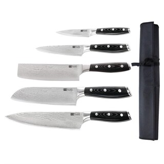 photo 8 ensemble de 5 couteaux japonais et étui vogue tsuki series 7