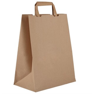 photo 1 grands sacs compostables en papier recyclé vegware largeur 25 cm  x250 