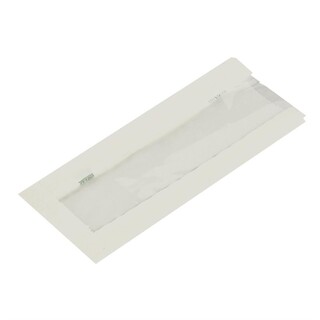 photo 2 sacs snack chaud en papier glassine compostable avec fenêtre natureflex vegware lot de 1000