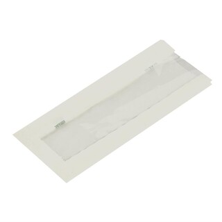photo 1 sacs snack chaud en papier glassine compostable avec fenêtre natureflex vegware lot de 1000
