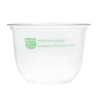 photo 2 pots deli en pla compostables série96 vegware 284ml lot de 1000