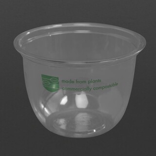 photo 3 pots deli en pla compostables série96 vegware 284ml lot de 1000