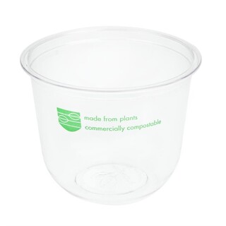 photo 4 pots deli en pla compostables série96 vegware 340ml lot de 1000