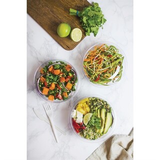 photo 3 bols salade pla compostables série 185 vegware 709ml lot de 300