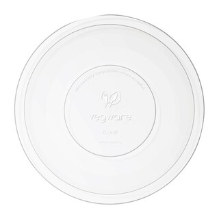 photo 2 couvercles plats compostables en pla série185 vegware lot de 300