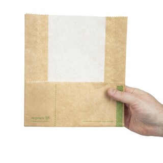 photo 5 sachets panini kraft compostables vegware lot de 500