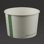 Photo 1 matériel référence GH027: Bols à soupe / glace compostables vegware 230ml lot de 1000