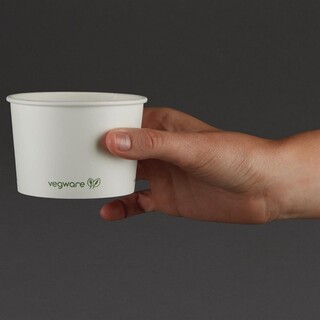 photo 4 bols à soupe / glace compostables vegware 230ml lot de 1000